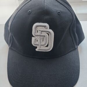 San Diego Padres Black Baseball Cap with White Logo